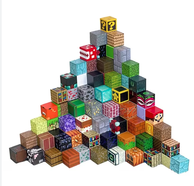 Magnéticos de Minecraft 48 Piezas