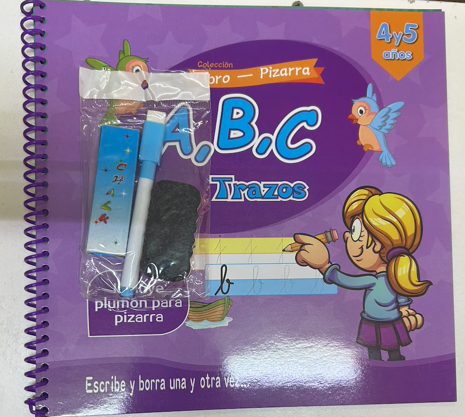 collecion libro-pizarra a,b,c trazos