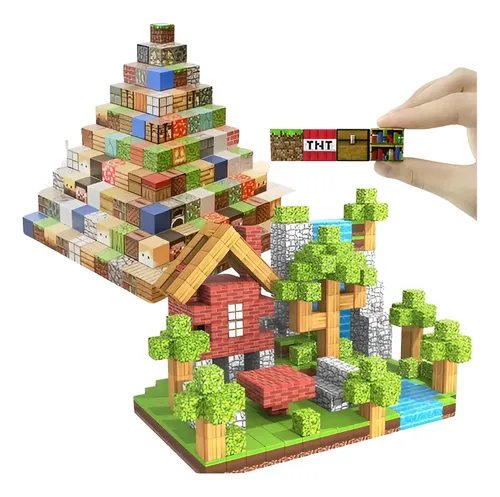 Magnéticos Minecraft 120 pcs